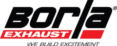 Borla Universal Pro-XS Muffler Oval 3in Inlet/Outlet Offset/Offset Notched Muffler - eliteracefab.com