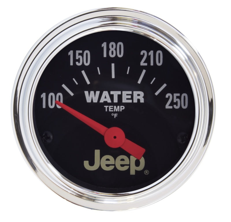 Autometer Jeep 52mm 100-250 Deg F Short Sweep Electronic Water Temperature Gauge - eliteracefab.com