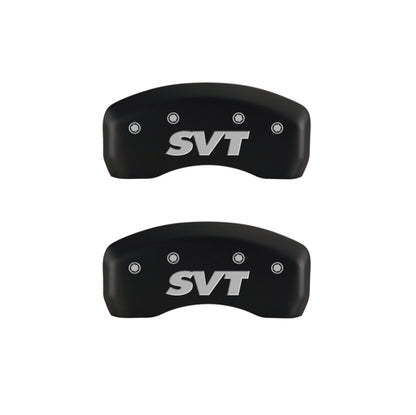 MGP 4 Caliper Covers Engraved Front & Rear SVT Red finish silver ch MGP
