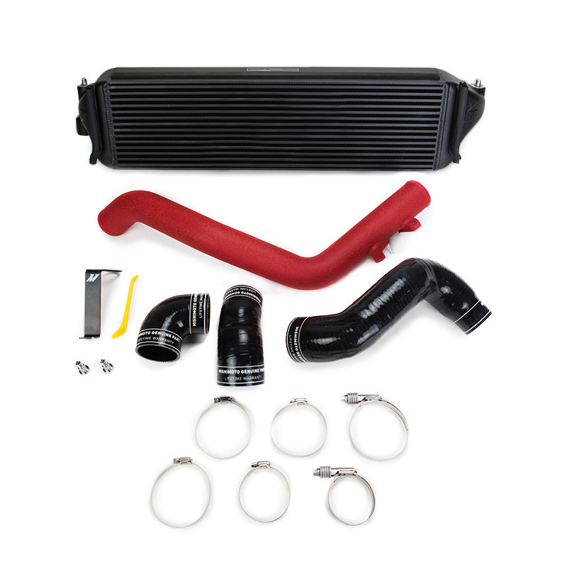 Mishimoto 2017+ Honda Civic Type R Intercooler Kit - Black Intercooler Red Pipes - eliteracefab.com