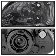 Load image into Gallery viewer, Xtune Honda Del Sol 93-97 1Pc Crystal Headlights Smoke HD-ON-HDEL93-1P-SM - eliteracefab.com