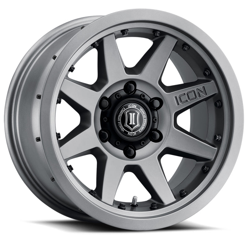 ICON Rebound Pro 17x8.5 5x5 -6mm Offset 4.5in BS 71.5mm Bore Titanium Wheel - eliteracefab.com