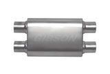 Gibson CFT Superflow Dual 3in Oval Muffler, 4x9x18in Stainless Muffler - 55114S