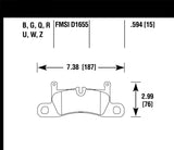 Hawk Performance Ceramic Rear Brake Pads - HB829Z.594