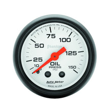 Load image into Gallery viewer, AutoMeter GAUGE; OIL PRESSURE; 2 1/16in.; 150PSI; MECHANICAL; PHANTOM - eliteracefab.com