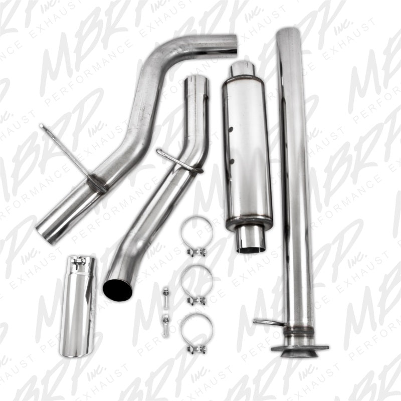 MBRP 11-19 Chevy/GMC 2500HD PU 6.0L V8 Single Side Exit T409 Cat Back Perf Exhaust - eliteracefab.com