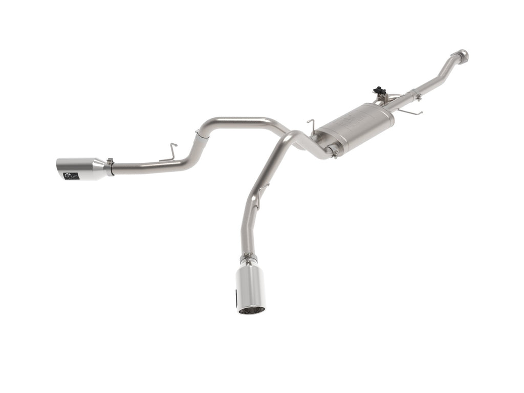 aFe Gemini XV 3in 304 SS Cat-Back Exhaust 2021 Ford F-150 V6 2.7L/3.5L (tt)/V8 5.0L w/ Polished Tips - eliteracefab.com