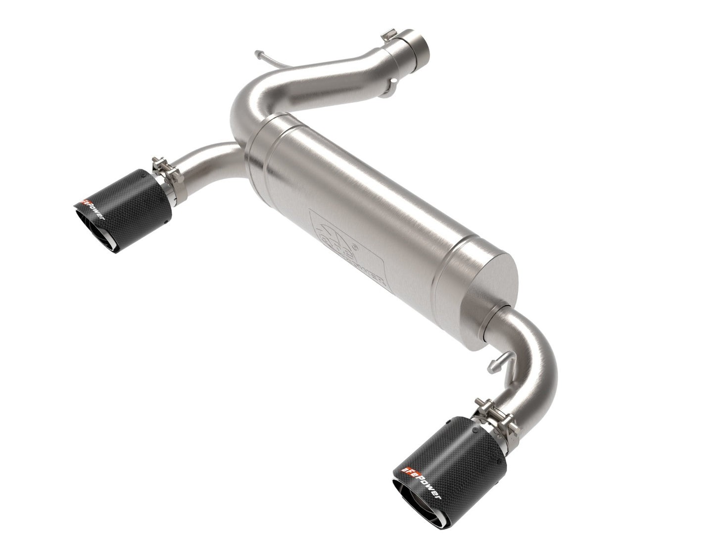 aFe Vulcan 3in 304 SS Axle-Back Exhaust 2021 Ford Bronco L4-2.3L (t)/V6-2.7L (tt) w/ Carbon Tips - eliteracefab.com