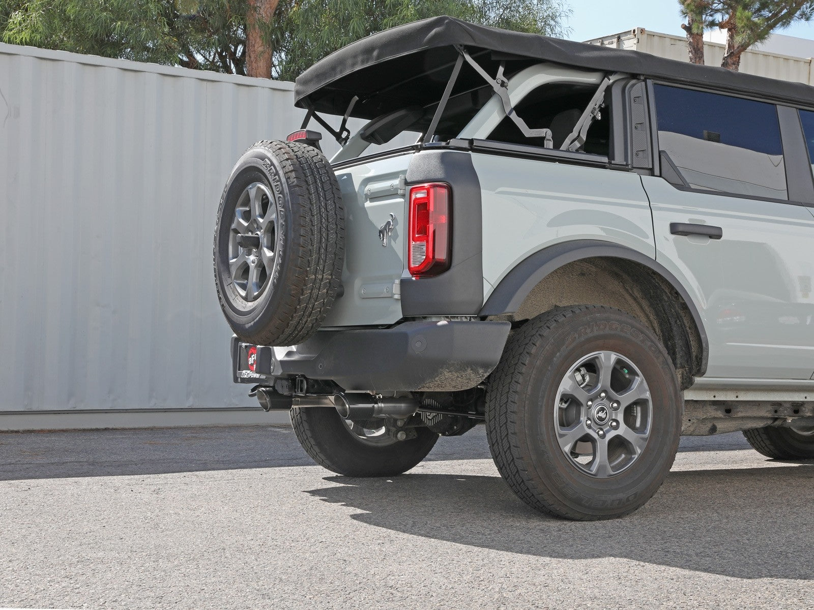 aFe Vulcan 3in 304 SS Axle-Back Exhaust 2021 Ford Bronco L4-2.3L (t)/V6-2.7L (tt) w/ Carbon Tips - eliteracefab.com