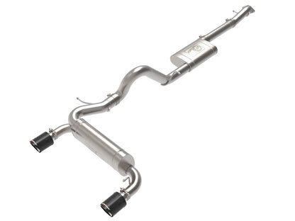 aFe 2021+ Ford Bronco L4-2.3L (t) / V6-2.7L (tt) Vulcan 3in. to 2.5in. SS Cat-Back - Carbon - eliteracefab.com