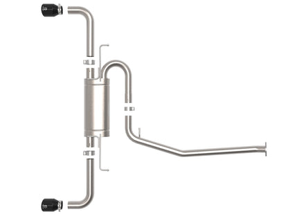 aFe POWER Takeda 19-21 Toyota RAV4 L4-2.5L 304SS CB Exhaust w/ Black Tips - eliteracefab.com