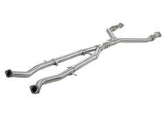 aFe Takeda 2.5in to 3in 304 SS Y-Pipe Exhaust System 16-18 Infiniti Q50/Q60 V6-3.0L (tt) - eliteracefab.com