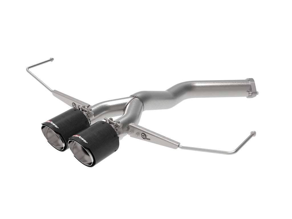 aFe Takeda 3in-2.5in 304 SS Axle-Back Exhaust w/ Carbon Tip 19-20 Hyundai Veloster I4-1.6L(t) - eliteracefab.com