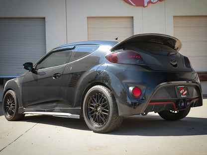 aFe Takeda 2-1/2in to 3in SS-304 Cat-Back Exhaust w/ Blue Flame Tips 13-17 Hyundai Veloster L4-1.6L - eliteracefab.com