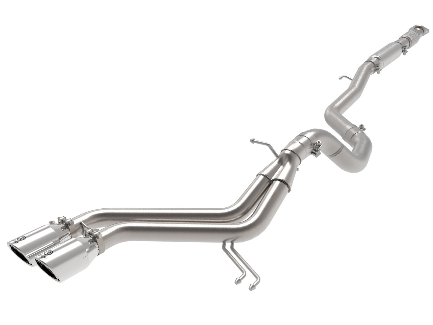aFe Takeda 2-1/2in to 3in SS-304 Cat-Back Exhaust w/ Polished Tips 13-17 Hyundai Veloster L4-1.6L - eliteracefab.com