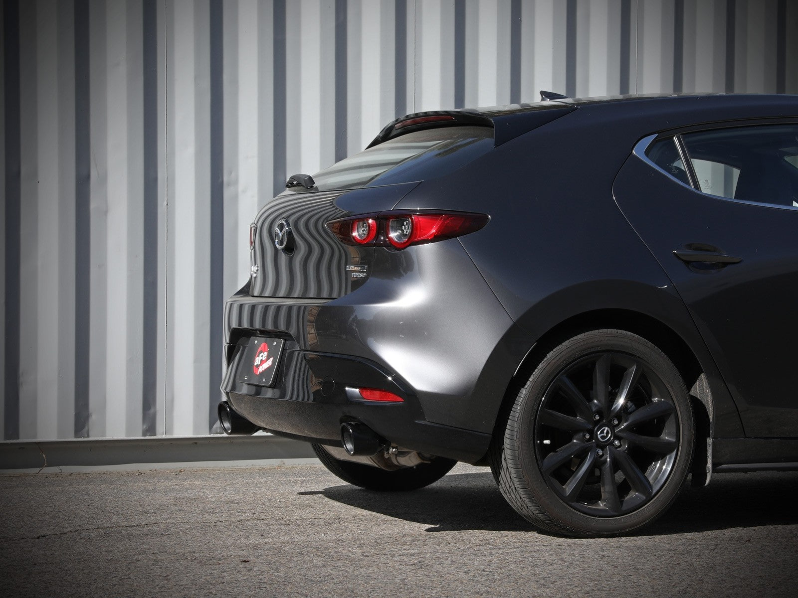 aFe 19-22 Mazda 3 L4 2.5L Takeda 3in to 2-1/2in 304 Stainless Steel Axle-Back Exhaust w/ Black Tip - eliteracefab.com