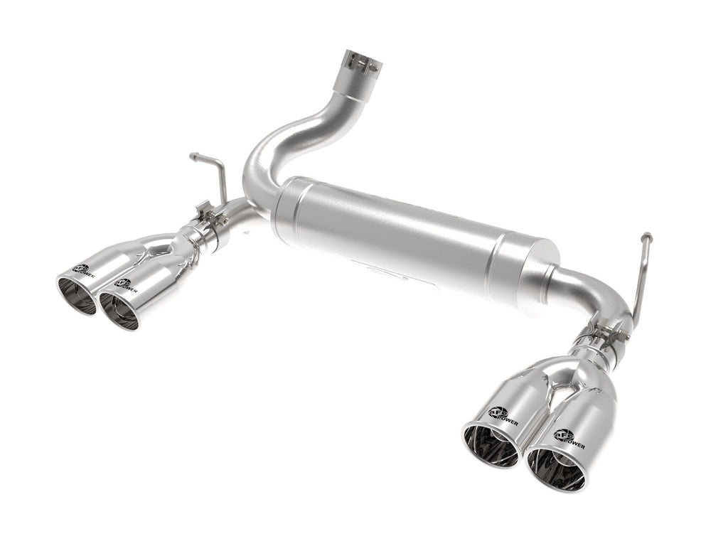 aFe Vulcan Series 2.5in 304 SS Axle-Back Exhaust Polished 07-18 Jeep Wrangler (JK) V6-3.6/3.8L - eliteracefab.com