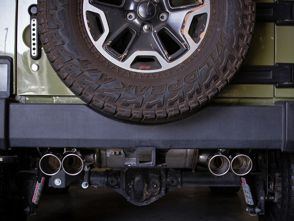 aFe Vulcan Series 2.5in 304 SS Axle-Back Exhaust Polished 07-18 Jeep Wrangler (JK) V6-3.6/3.8L - eliteracefab.com