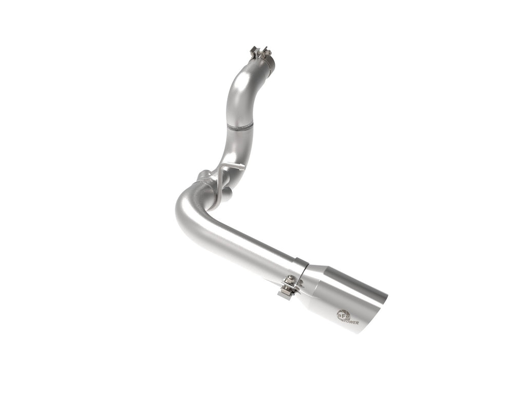 aFe 20-21 Jeep Wrangler Large Bore-HD 3in 304 Stainless Steel DPF-Back Exhaust System - Polished Tip - eliteracefab.com