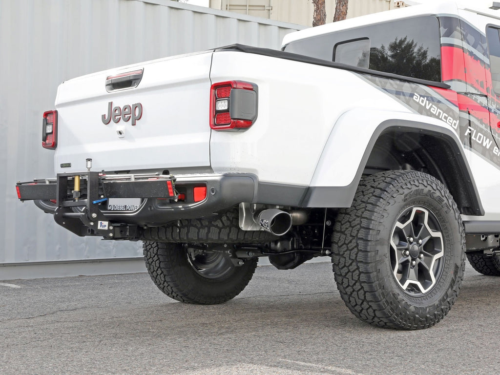 aFe 2021+ Jeep Gladiator V6-3.0L (td) Vulcan Series 3in 304 SS DPF-Back Exhaust System - Polishd Tip - eliteracefab.com