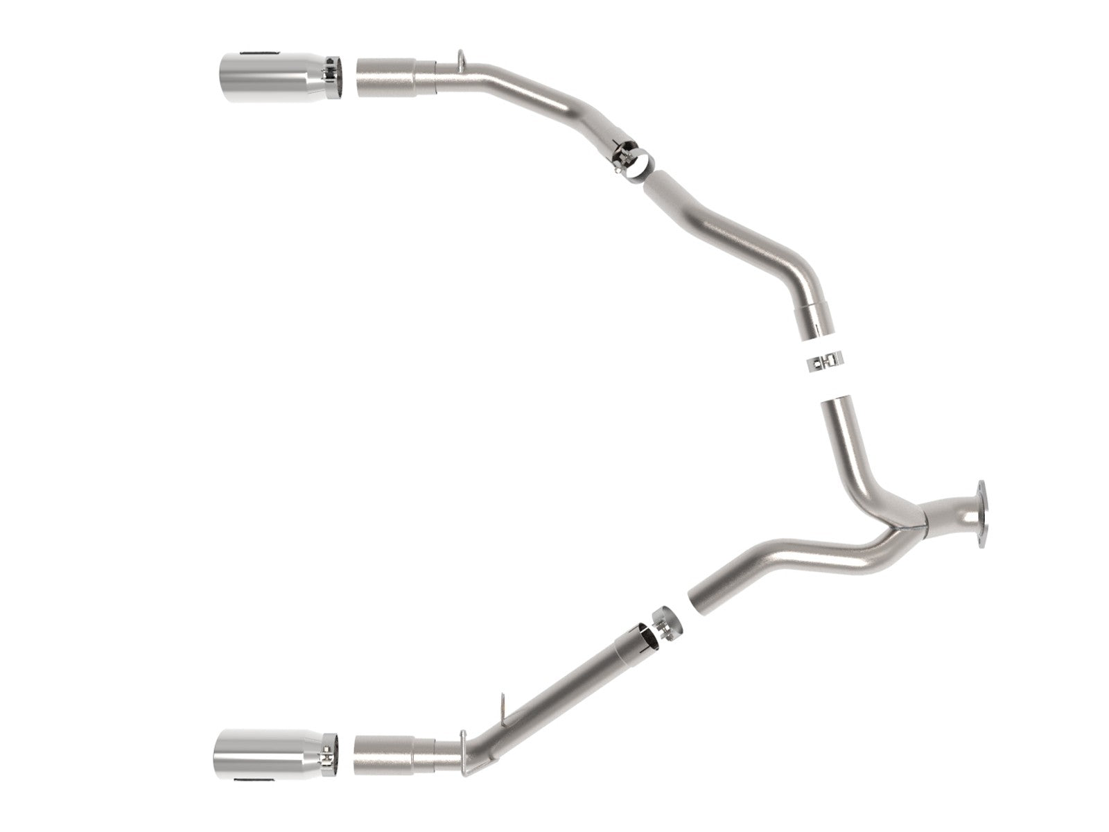 aFe Large Bore-HD 3in 409SS DPF-Back Exhaust System w/ Polished Tip RAM 1500 20-21 V6-3.0 - eliteracefab.com