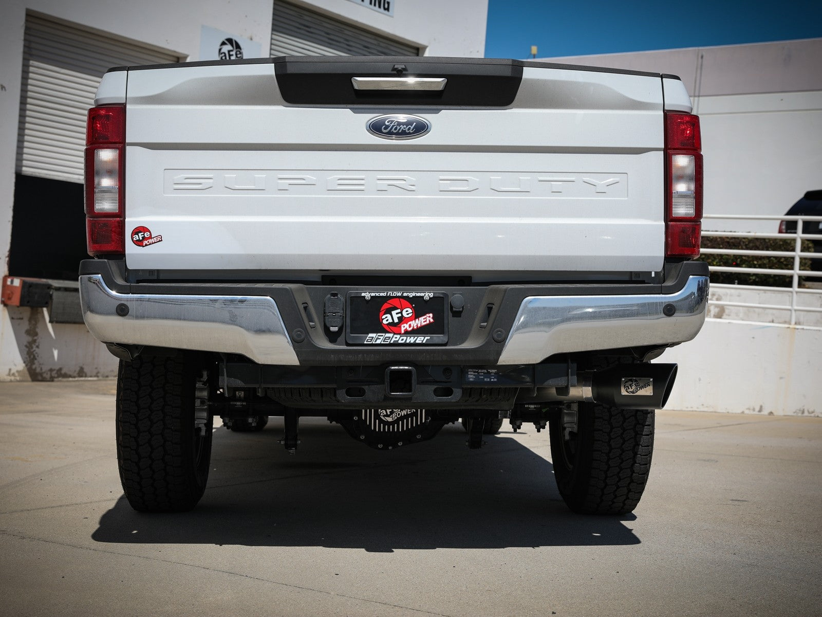 aFe Apollo GT Series 3-1/2in 409 SS Axle-Back Exhaust 17-20 Ford F-250/F-350 Black Tips w/o Muffler - eliteracefab.com