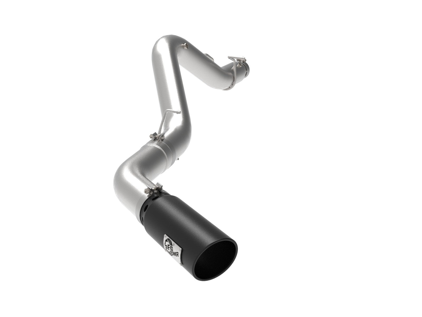 aFe Large Bore-HD 5 IN 409 SS DPF-Back Exhaust System w/Black Tip 20-21 GM Truck V8-6.6L - eliteracefab.com