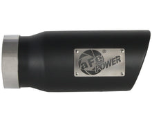 Load image into Gallery viewer, aFe Power Diesel Exhaust Tip Black- 4 in In x 5 out X 12 in Long Bolt On (Right) - eliteracefab.com