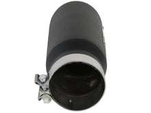 Load image into Gallery viewer, aFe Power Diesel Exhaust Tip Black- 4 in In x 5 out X 12 in Long Bolt On (Right) - eliteracefab.com