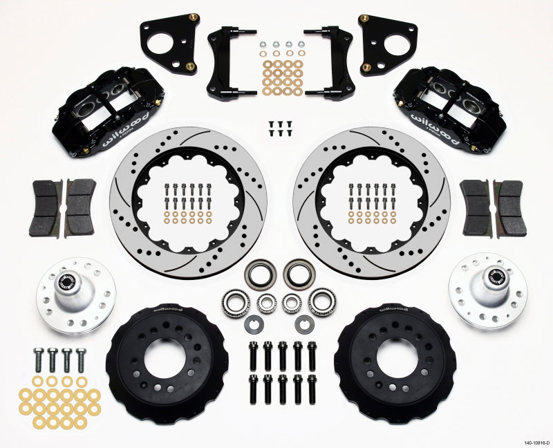 Wilwood Narrow Superlite 6R Front Hub Kit 14.00in Drilled 62-72 CDP B & E Body-Drum Wilwood