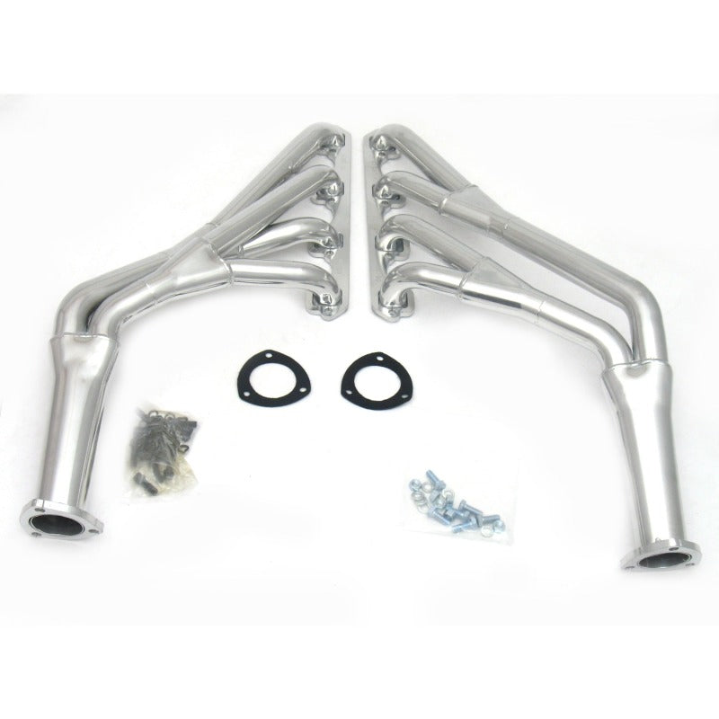 JBA 65-70 Ford Mustang 260-302 SBF 1-1/2in-1-3/4in Primary Silver Ctd Tri Y Header JBA