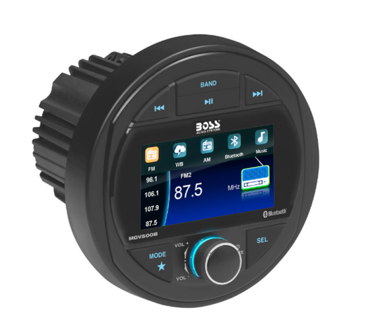 BOSS Audio Systems Marine Gauge Digital Media AM/FM Receiver - MGV500B