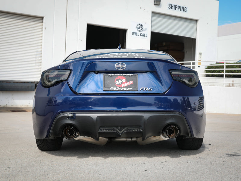 aFe Takeda Exhaust Axle-Back 13-15 Scion FRS / Subaru BRZ 304SS Carbon Fiber Dual Tips Exhaust - eliteracefab.com