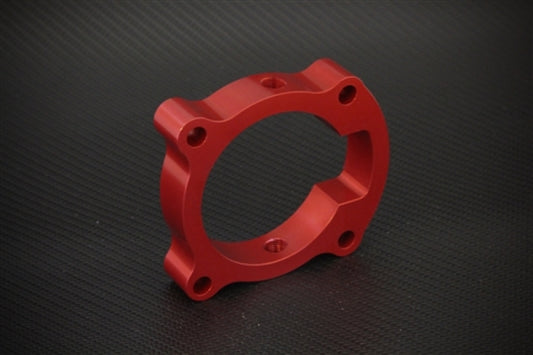 Torque Solution Throttle Body Spacer (Red): Hyundai Genesis Coupe 2.0T 10-12 - eliteracefab.com