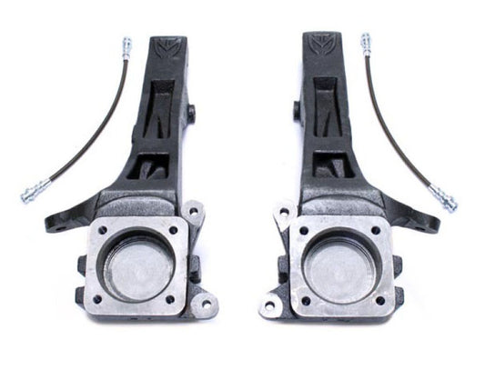 MaxTrac 05-18 Toyota Tacoma 2WD 6 Lug 4in Front Lift Spindles w/Extended DOT Compliant Brake Lines - eliteracefab.com