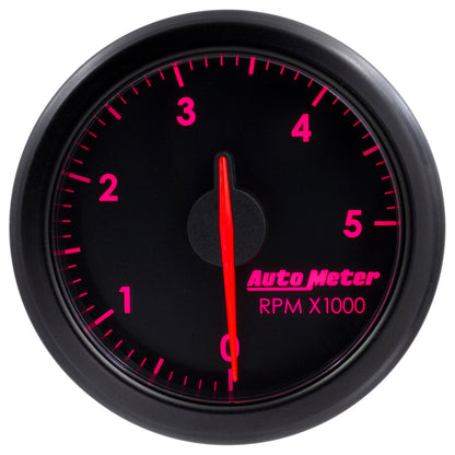 Autometer Airdrive 2-1/6in Tachometer Gauge 0-5K RPM - Black 9198-T