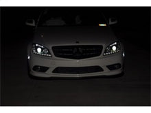 Load image into Gallery viewer, Spyder Mercedes Benz C-Class 08-11 Projector Headlights Halogen - DRL Blk PRO-YD-MBW20408-DRL-BK - eliteracefab.com