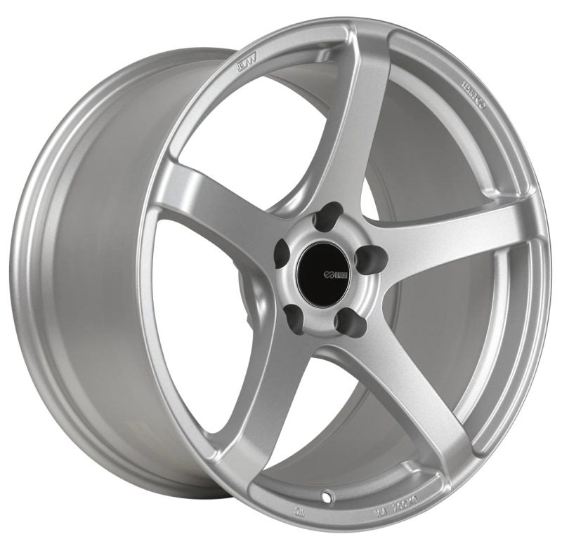 Enkei Kojin 18x9.5 15mm Offset 5x114.3 Bolt Pattern 72.6mm Bore Dia Matte Silver Wheel - eliteracefab.com