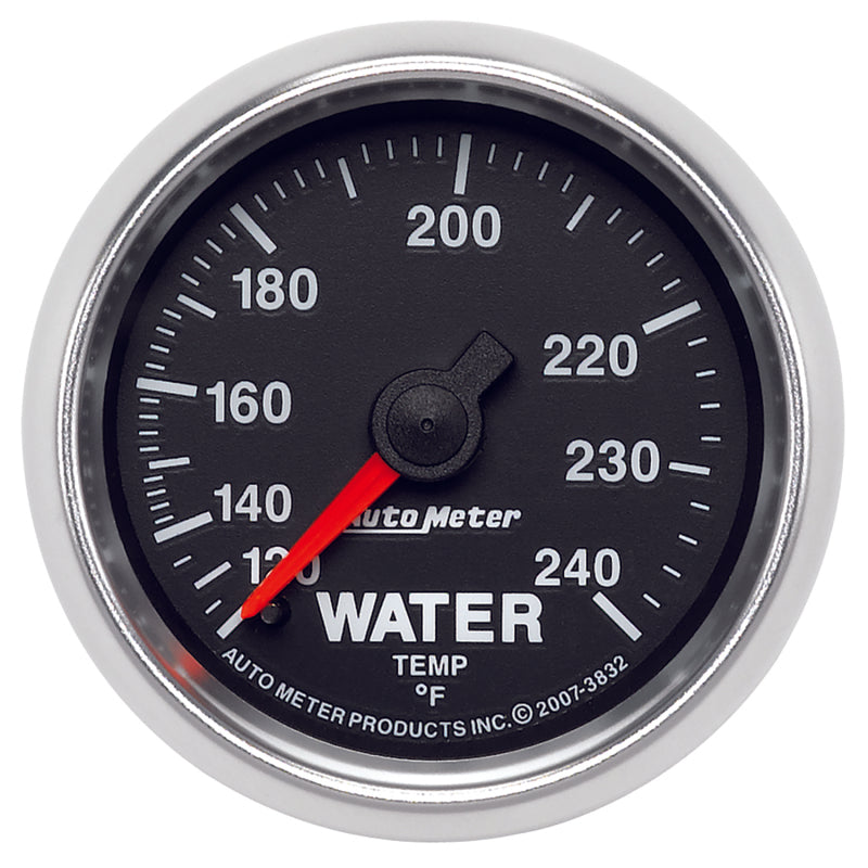Autometer GS 52mm 120-240 Deg F Mechanical Water Temperature Gauge 3832