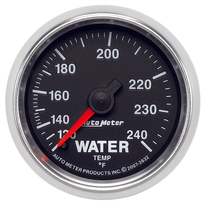 Autometer GS 52mm 120-240 Deg F Mechanical Water Temperature Gauge 3832