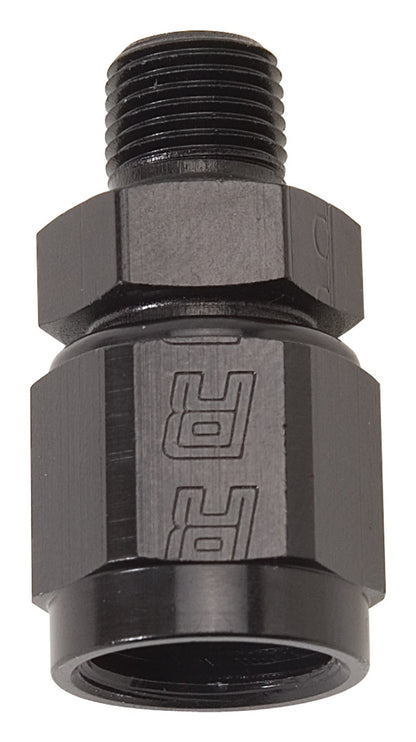 Russell Performance -4 AN Straight Female to 1/8in Male NPT Fitting (Black)