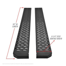 Load image into Gallery viewer, Westin Grate Steps Running Boards 54 in - Textured Black - eliteracefab.com