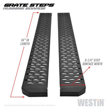 Load image into Gallery viewer, Westin Grate Steps Running Boards 54 in - Textured Black - eliteracefab.com