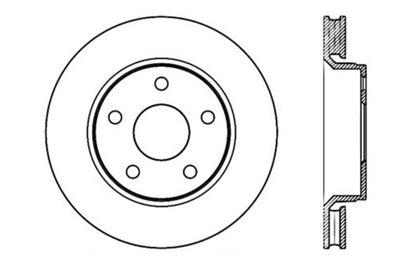 StopTech 07-13 Jeep Wrangler Slotted & Drilled Right Front Rotor Stoptech