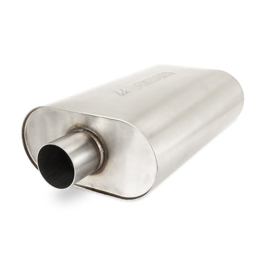 Mishimoto Universal Muffler with 2.5in Center Inlet/Outlet - Brushed Mishimoto