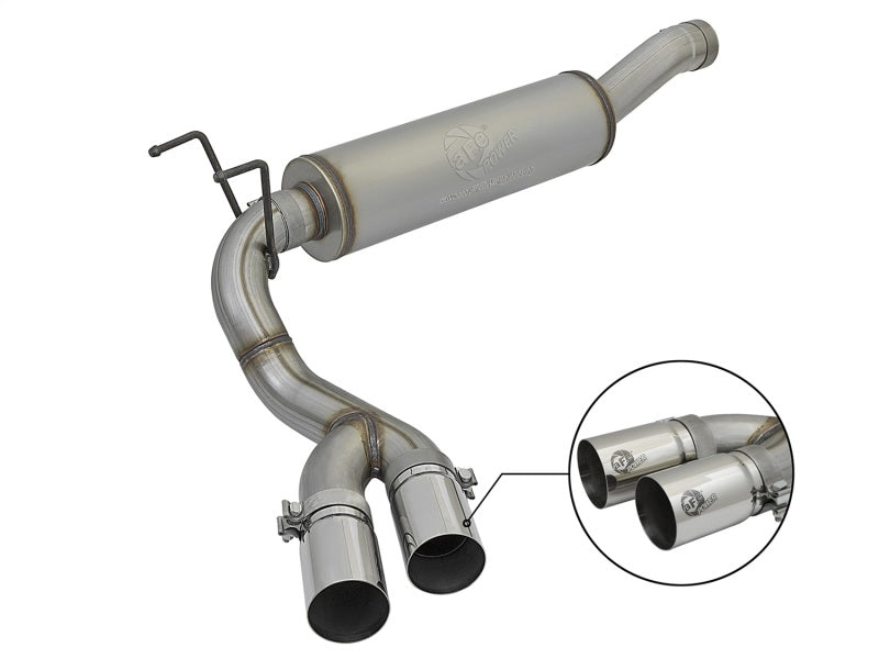 aFe POWER Rebel Series 3.5in 409 SS Cat Back Exhaust w/Pol Tips 14-17 RAM 2500/3500 V8-6.4L Hemi aFe