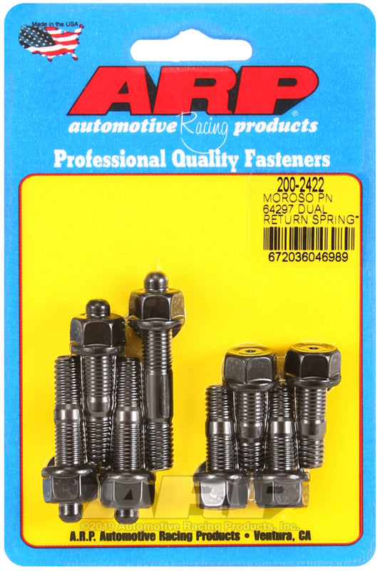 ARP Moroso 64927 Dual Return Spring w/ 2in Spacer Plate Carb Stud Kit ARP