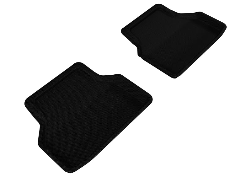 3D MAXpider L1BM05021509 2004-2010 BMW 5 Series E60 Kagu 2nd Row Floormats - Black