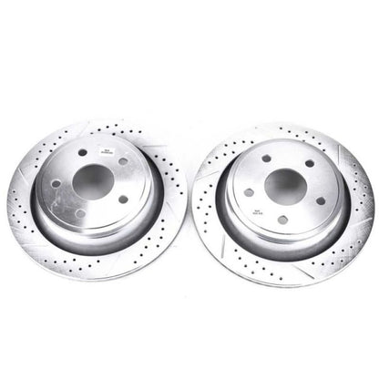 Power Stop 07-09 Chrysler Aspen Rear Evolution Drilled & Slotted Rotors - Pair - eliteracefab.com