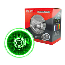 Load image into Gallery viewer, Oracle Pre-Installed Lights 7 IN. Sealed Beam - Green Halo - eliteracefab.com